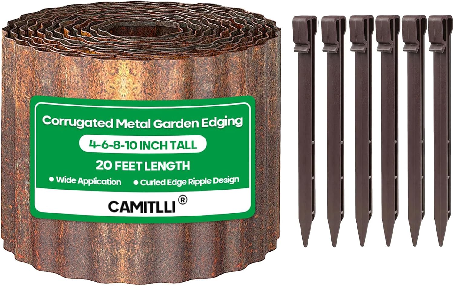 Corrugated Metal Garden Edging for Stylish Landscape Borders