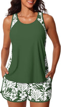 Women's Stylish Tankini Swimsuits with Pockets for Summer Adventures