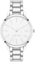 Nine West Crystal Accented Bracelet Watch - Classic Dress Style
