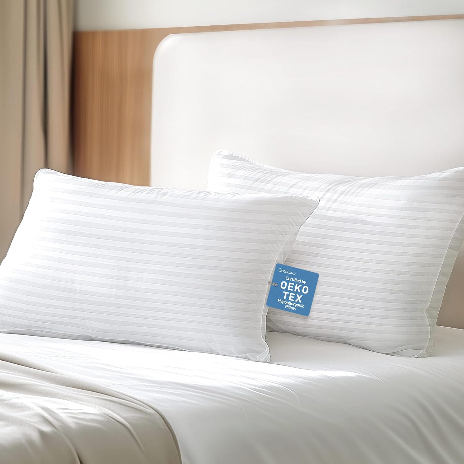 Hypoallergenic Soft Standard/Queen Size Pillows for Comfort
