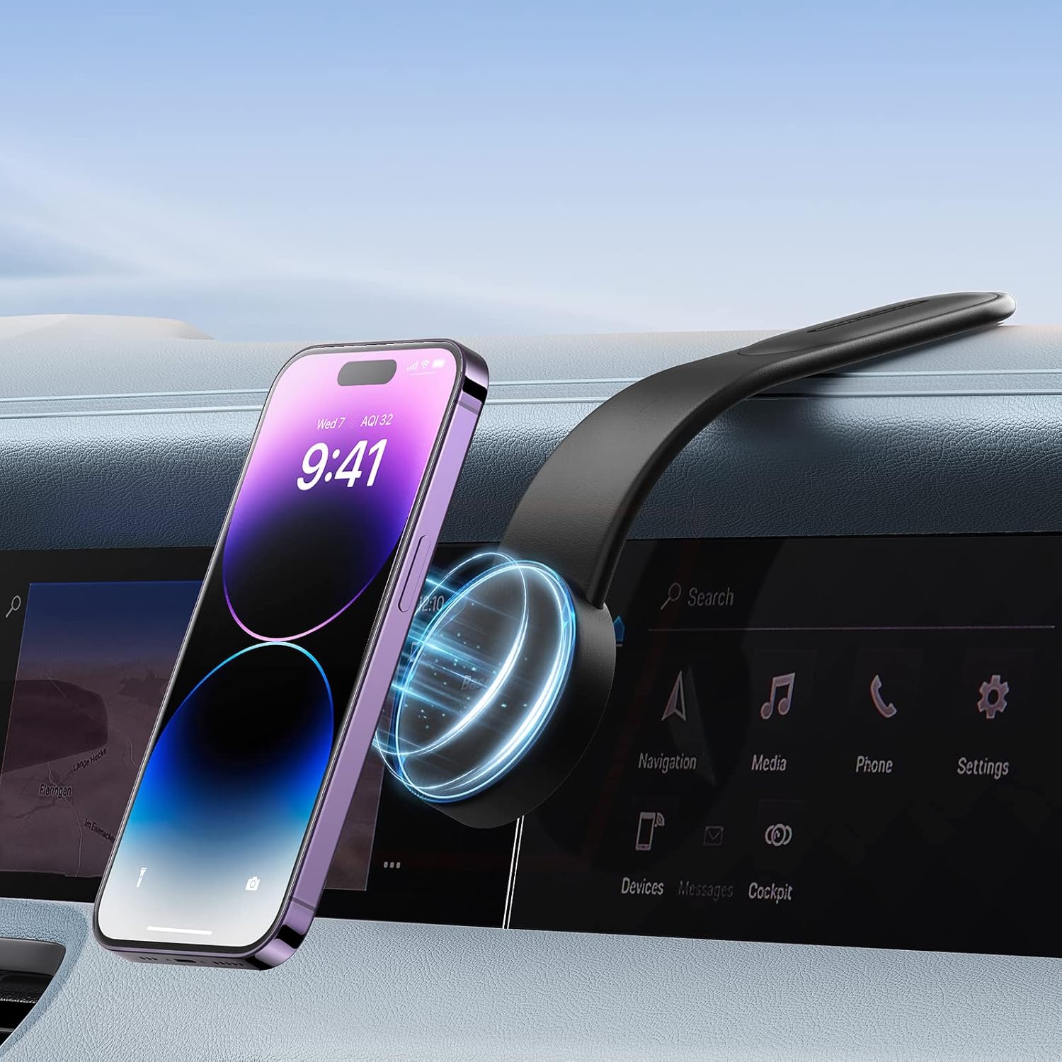 Baseus Magnetic Car Mount - Securely Holds Any iPhone