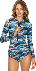 AXESEA Womens Rash Guard Long Sleeve One Piece Swimsuit Review