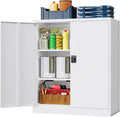 Metal Storage Cabinet 36in Steel Tool Cabinet - Lockable Garage