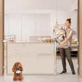 76 in Retractable Baby Gate Extra Wide Mesh Gate - Space-Saving Safety