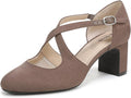 LifeStride Womens Tracy Strappy Pump - Comfortable Retro Block Heel