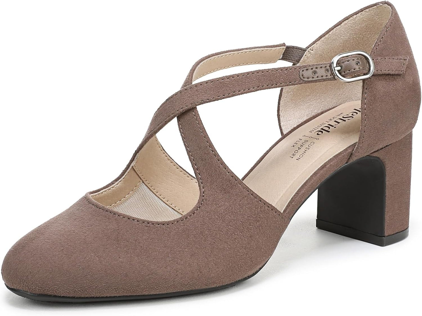 LifeStride Womens Tracy Strappy Pump for All-Day Comfort