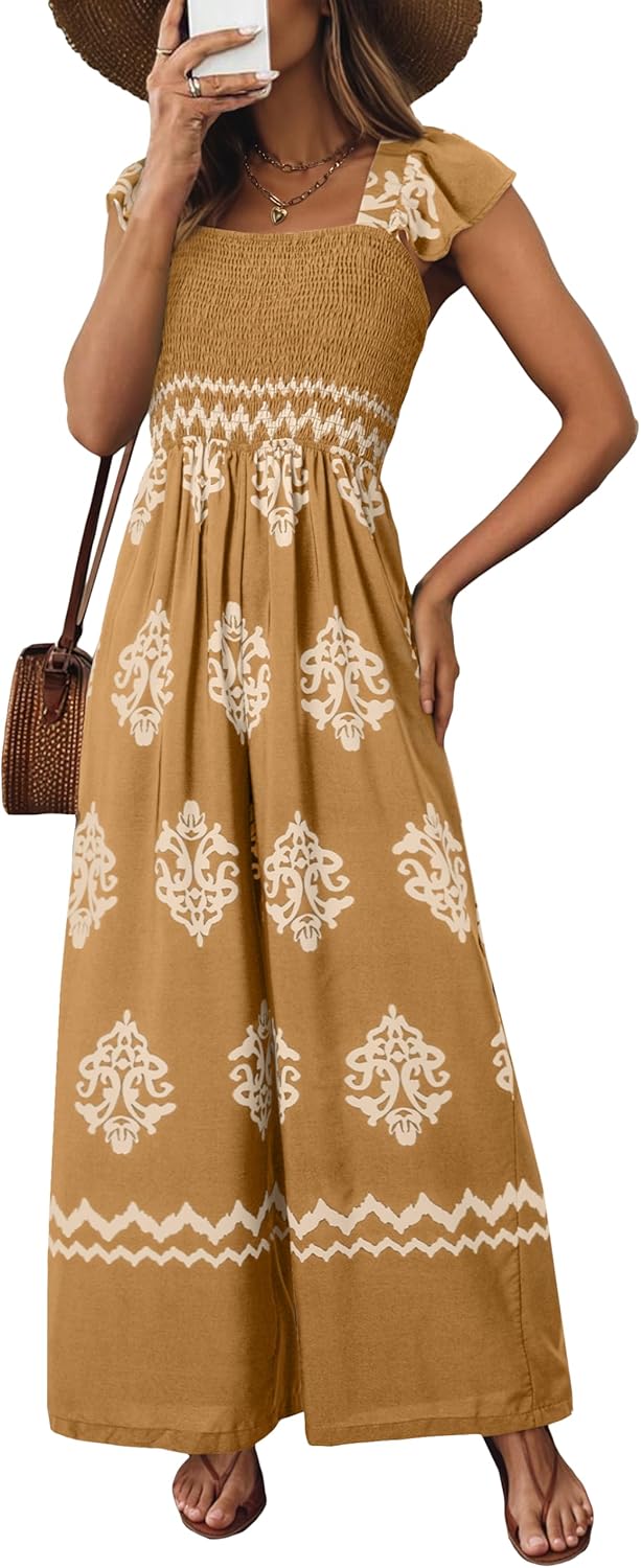 Stylish Womens Summer Jumpsuits with Pockets for Beach Fashion