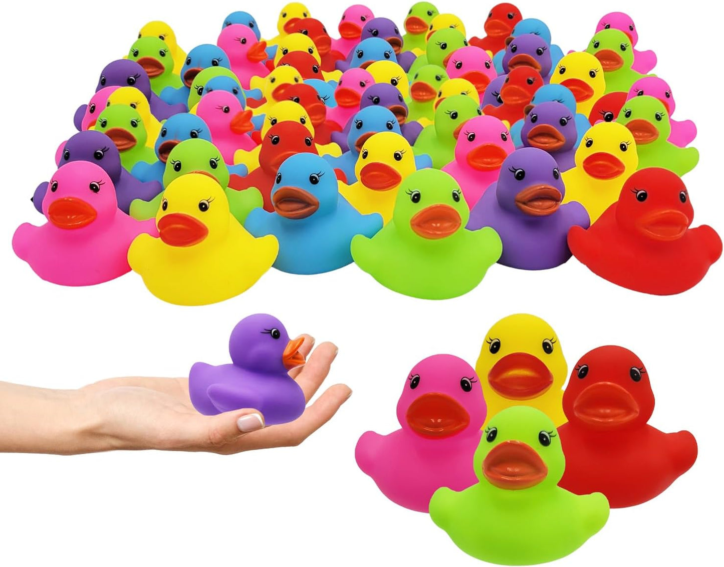 Classic Rubber Duck Toy Duckies for Kids - Fun Bath Time Gift