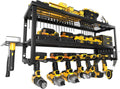 Power Tool Organizer Wall Mount 7-Slot Drill Holder - Heavy Duty