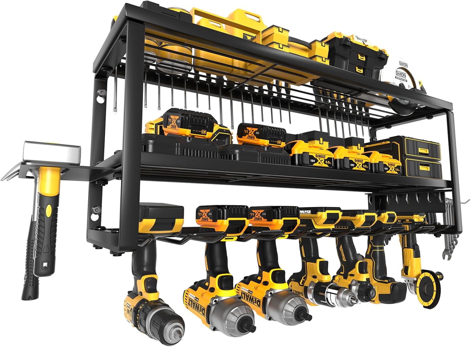 Power Tool Organizer Wall Mount for Heavy Duty Tool Storage