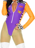 Forplay womens 4pc Racer Costume - Figure-Flattering 4-Piece Set