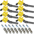 8Pcs DG508 Ignition Coils & Spark Plug SP479 - 18.9% High Energy