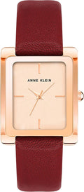 Anne Klein Women's Leather Strap Watch - Elegant Everyday Style