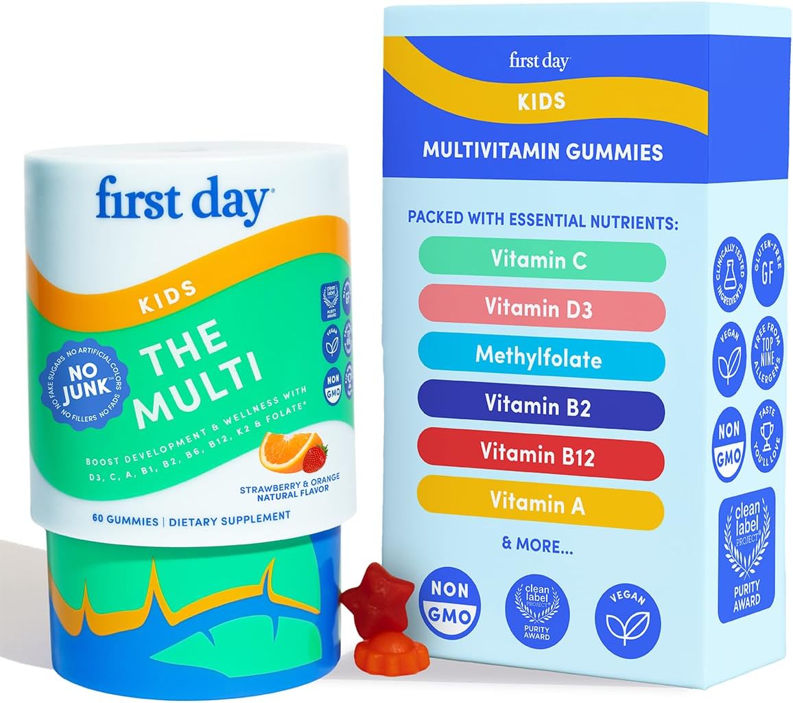 First Day Kids Multivitamin Gummies for Growth & Immunity