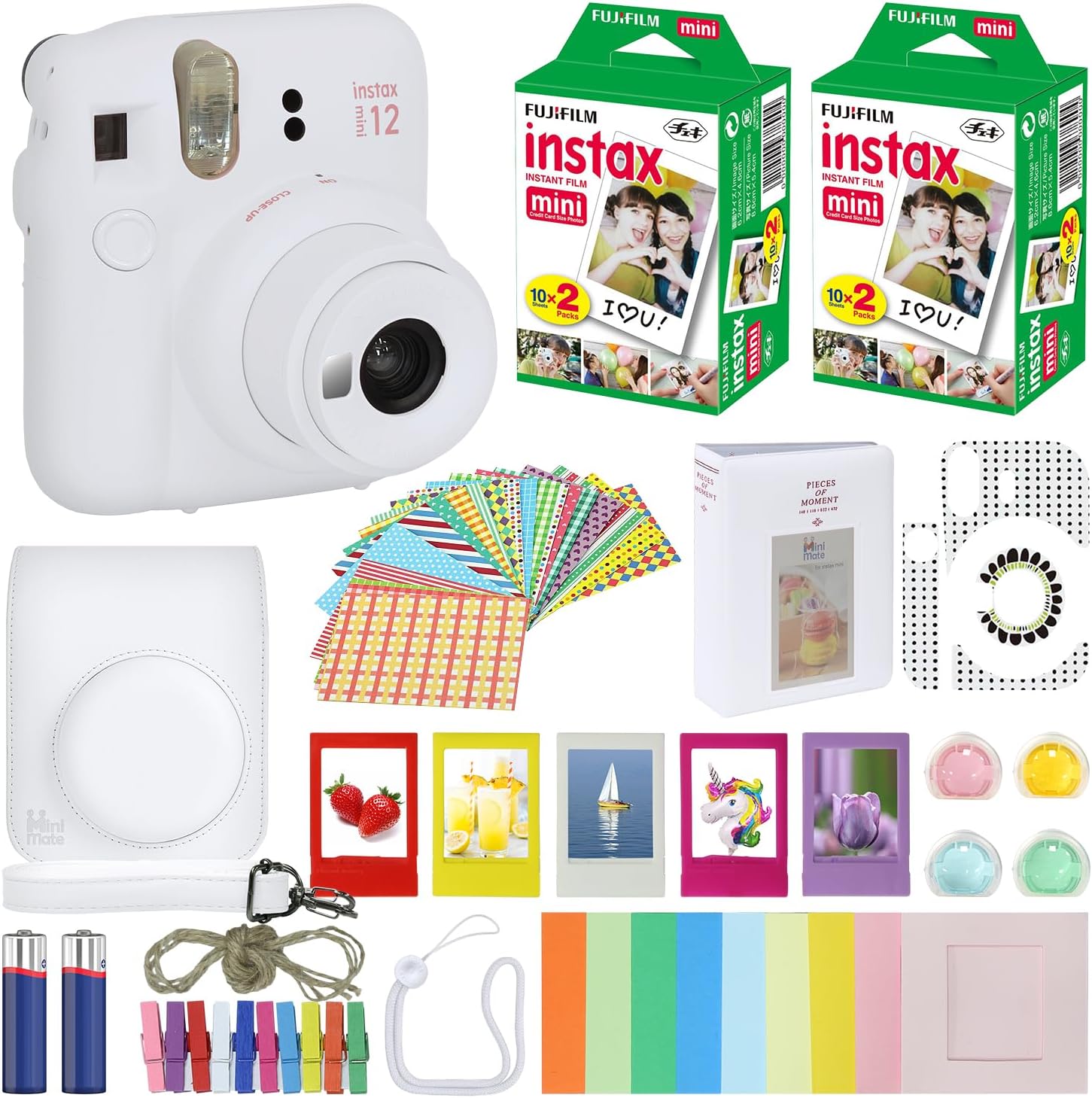 Fujifilm Instax Mini 12 Instant Camera Bundle with Accessories
