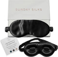 SUNDAYSILKS 3D Contoured Silk Sleep Mask - Zero Pressure Blackout