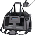 Katziela Airline Approved Pet Carrier - Rolling Soft-Sided Carrier