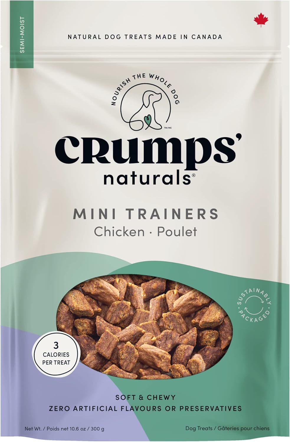 Crumps' Naturals Chicken Mini Trainers 10.6oz, Brown