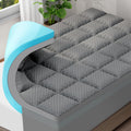 Dual-Layer 4 in Full Size Memory Foam Mattress Topper - Cooling Pillow