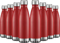 17oz Stainless Steel Water Bottles Bulk - Vacuum Insulated 8-Pack