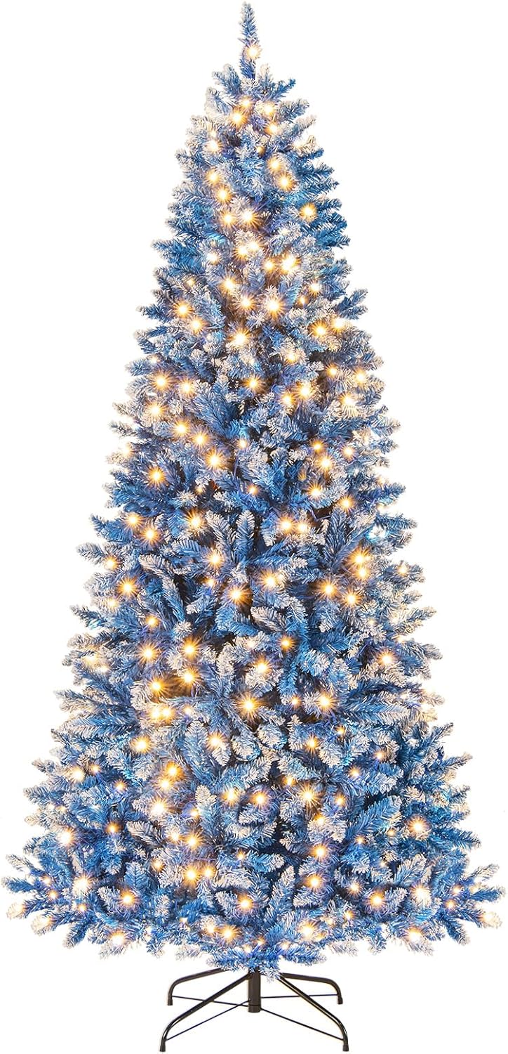 7 FT Pre-Lit Artificial Christmas Tree with 340 LED Lights