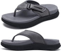 Orthotic Flip Flops for Men - Adjustable Recovery Walking Sandals