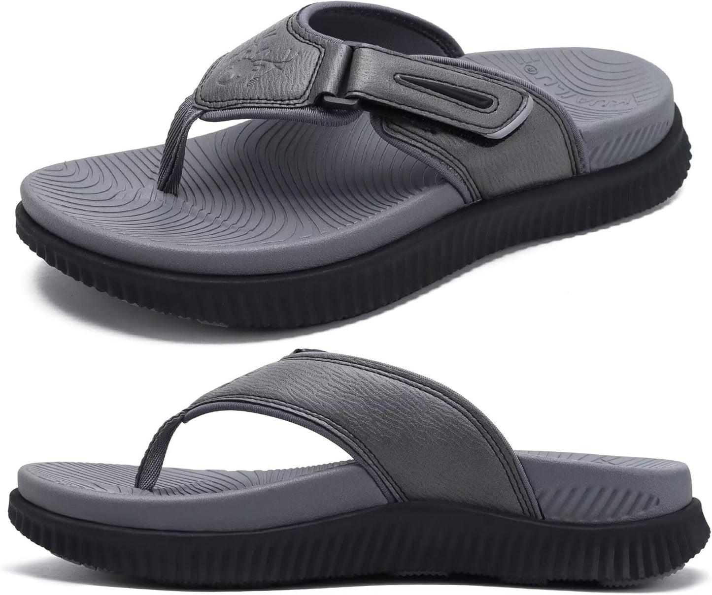 KuaiLu Mens Orthotic Flip Flops for Ultimate Comfort and Style