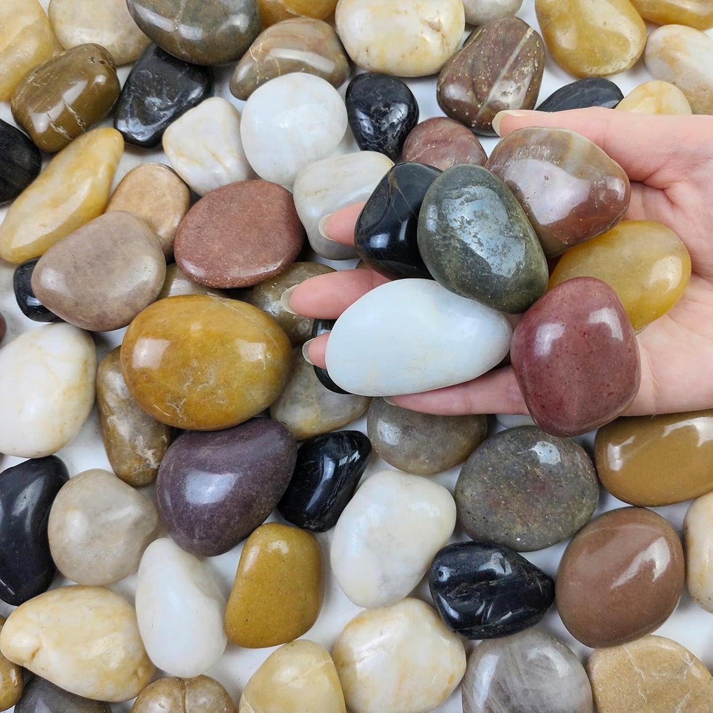 20 lbs Decorative Pebbles for Outdoor Landscaping and More