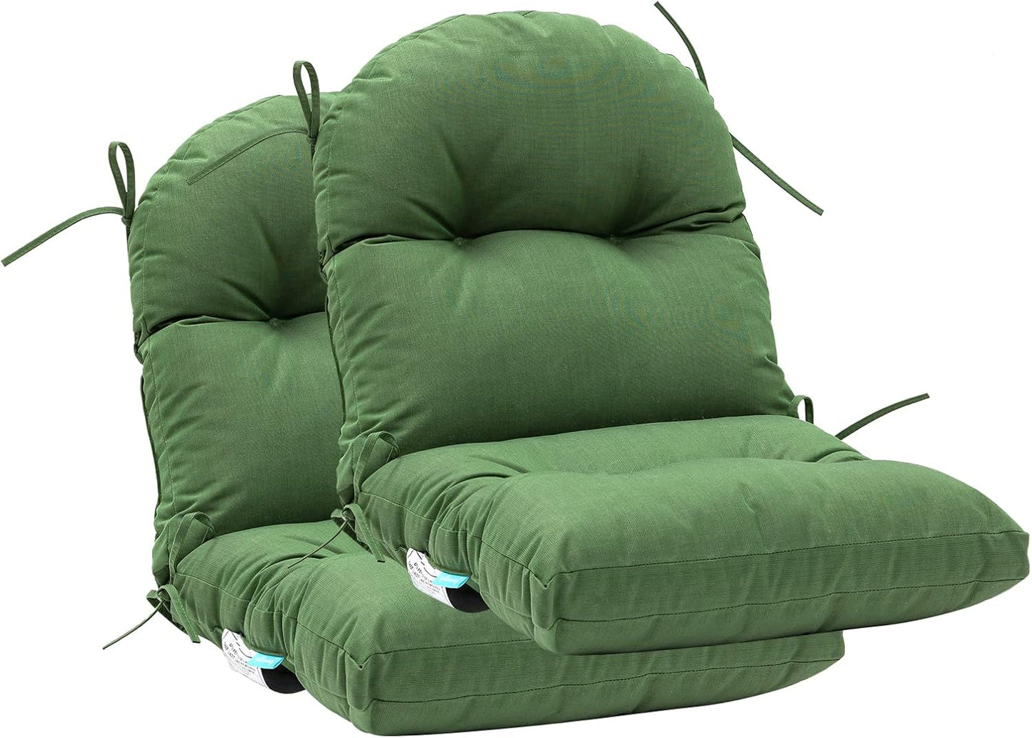 QILLOWAY Indoor Outdoor Seat Back Chair Pads for Comfort
