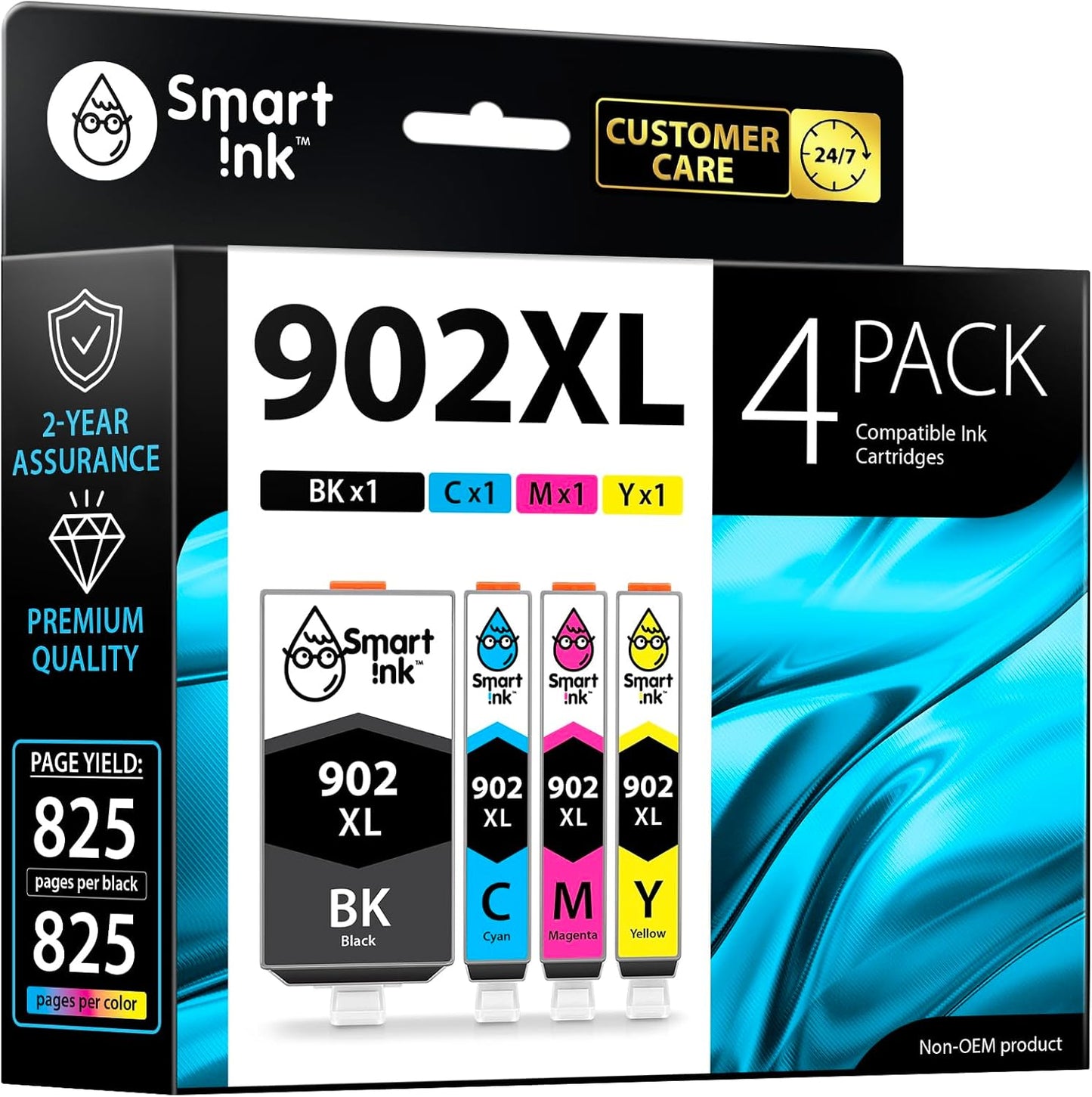 Smart Ink Compatible Ink Cartridge Replacement for HP 902 XL