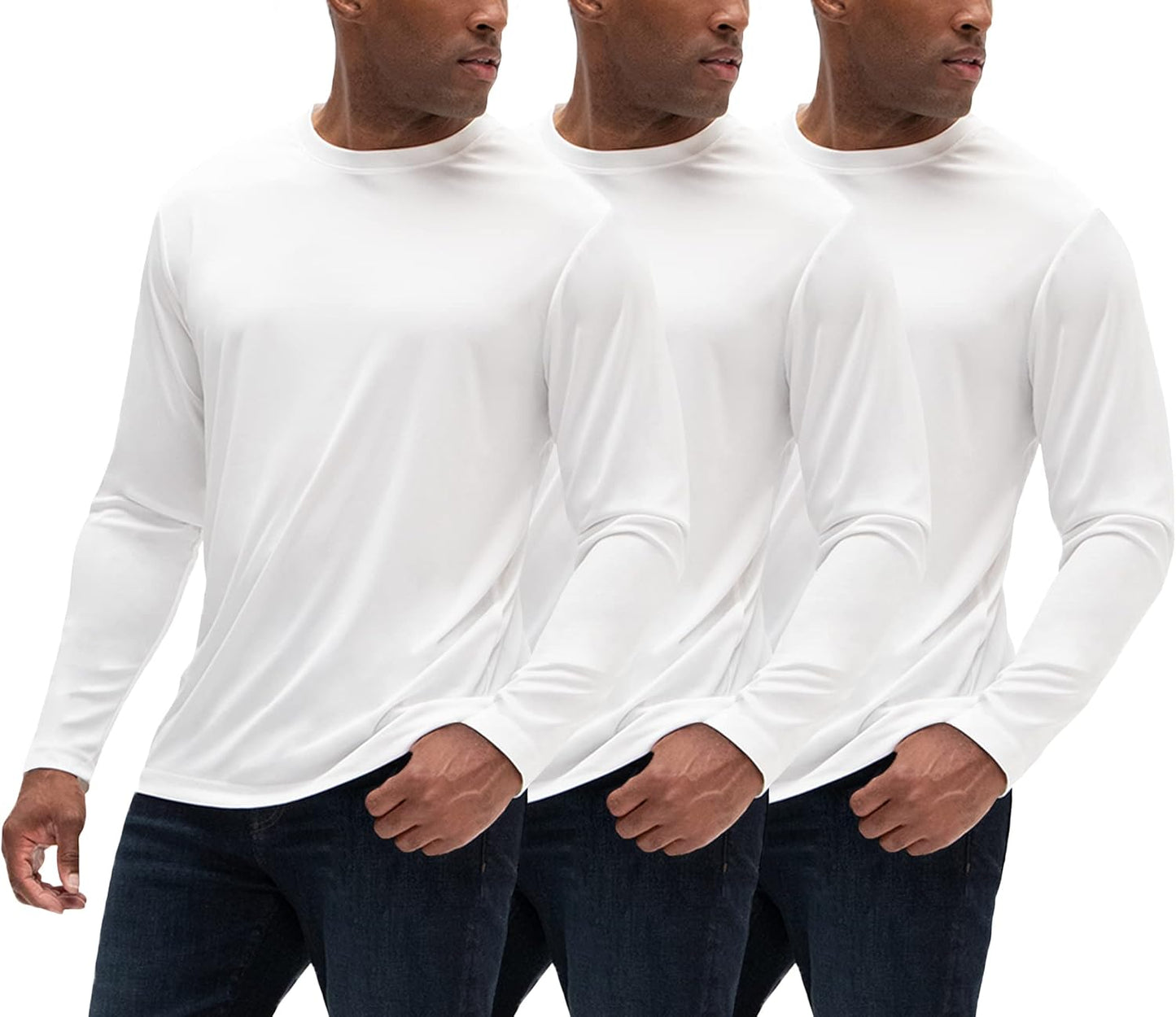 DEVOPS Men's Sun Protection Long Sleeve Rash Guard for Activewear