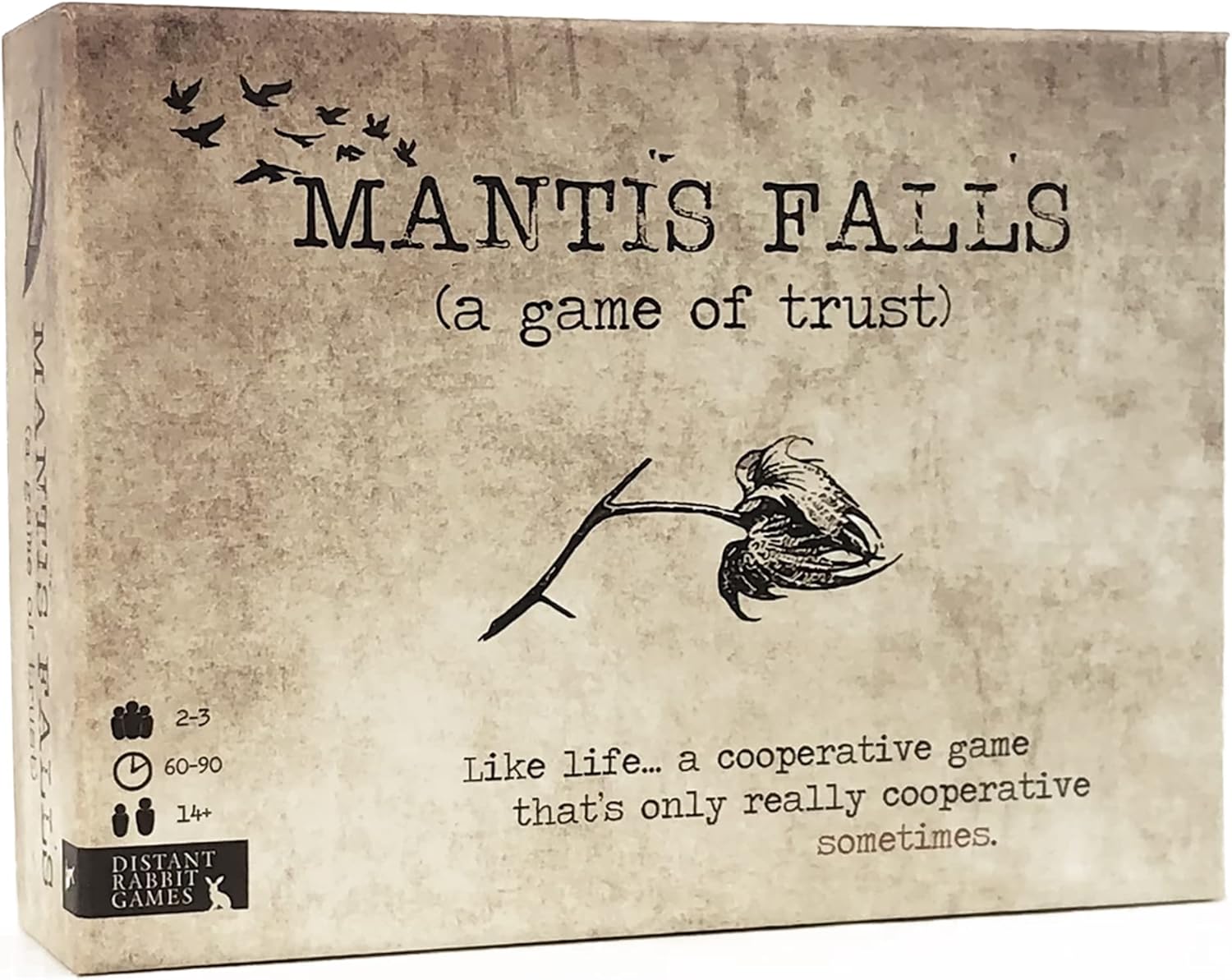Mantis Falls Board Game - Hidden Traitor Strategy for 2-3 Players