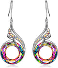 Phoenix Earrings Sterling Silver Dangle - Symbol of Rebirth