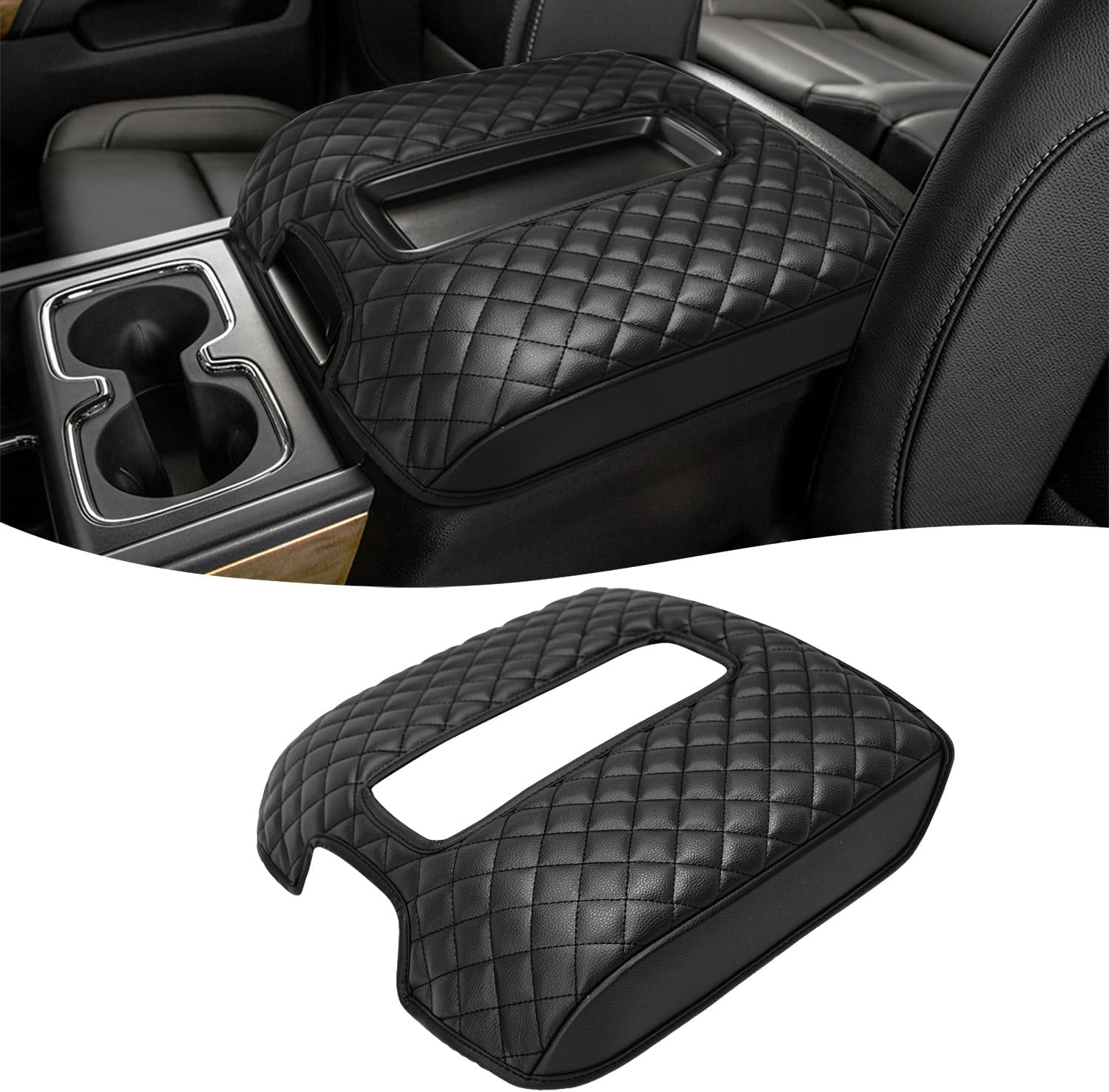 KBH Center Console Armrest Cover for Chevy Silverado & GMC Sierra