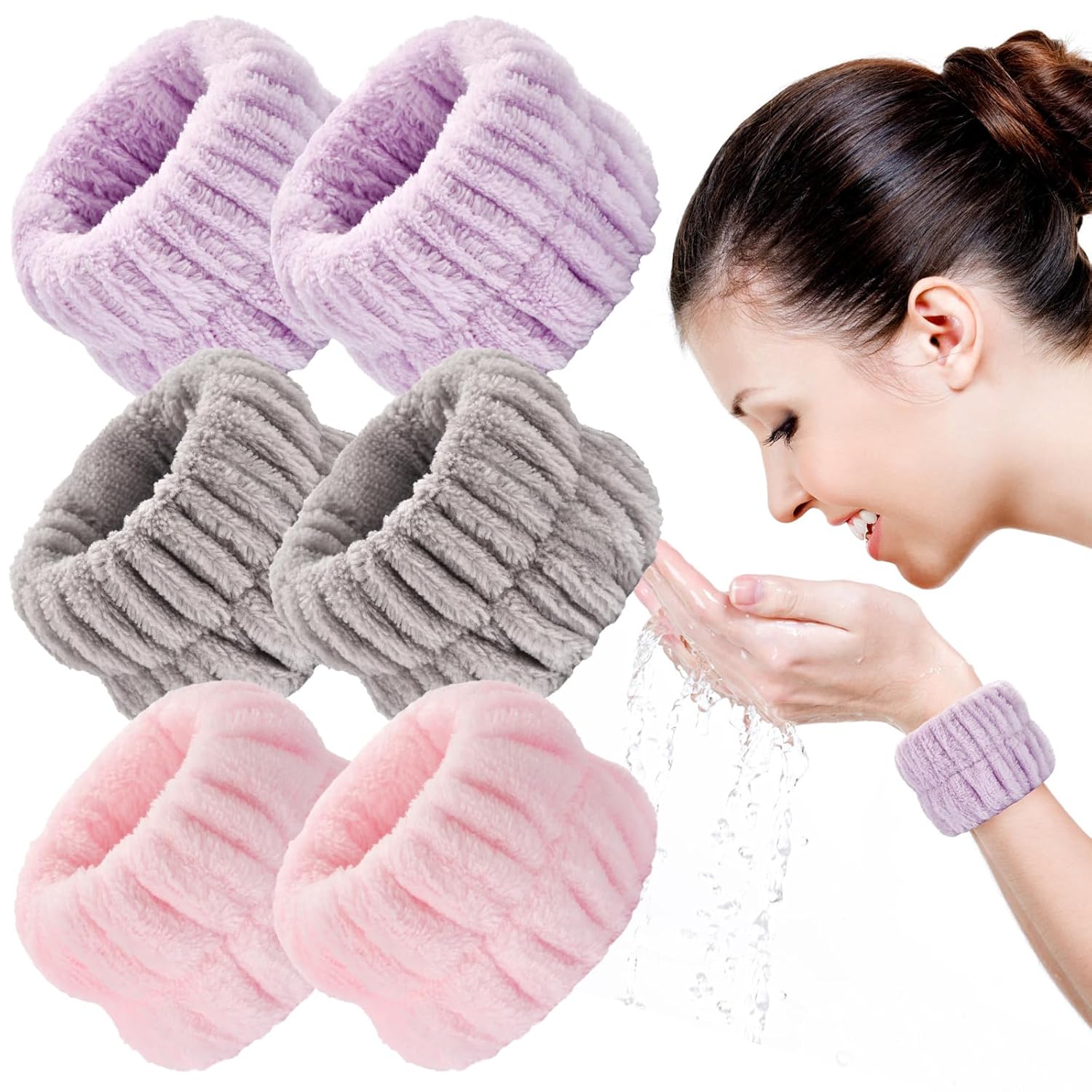 6pcs Face Washing Wristbands Set - Skincare Savior