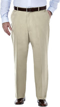 Premium No Iron Khaki Classic Fit Flat Front Casual Pant (Style G6VT)
