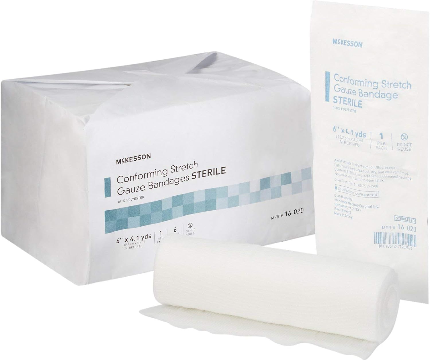 McKesson Conforming Stretch Gauze Bandages for Wound Care