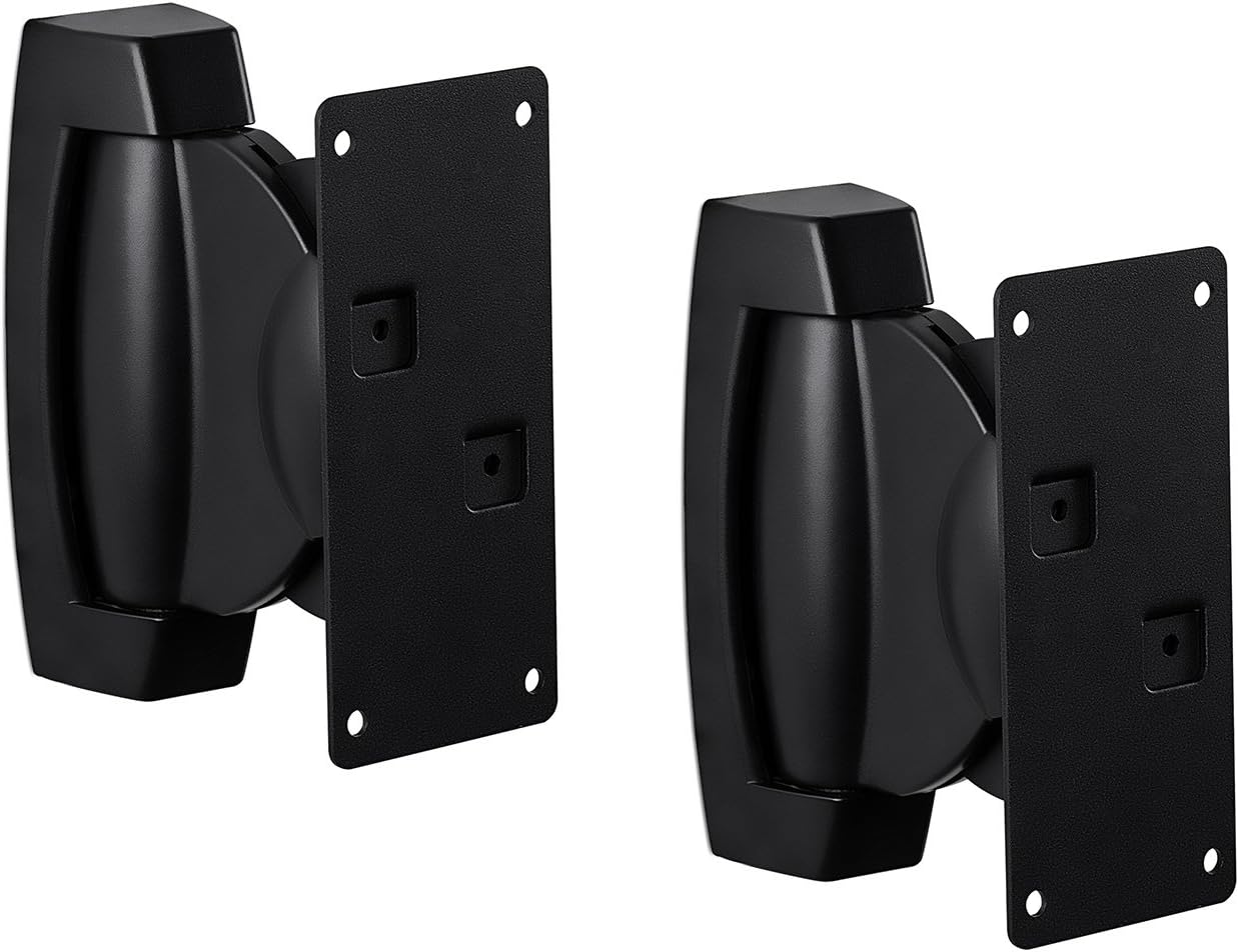 Universal Heavy-Duty Speaker Wall Mounts - 1 Pair, 22 lbs Capacity