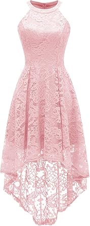 Dressystar Women's Halter Floral Lace Cocktail Party Dress Review