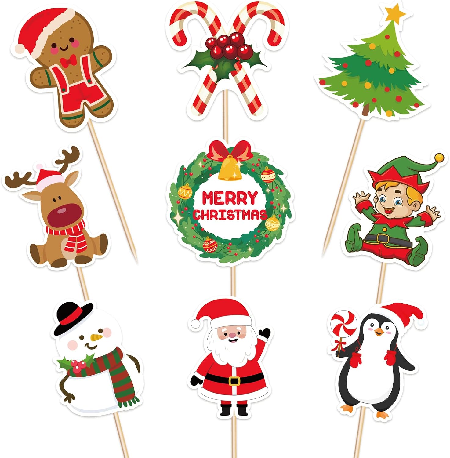 Xmas Cupcake Toppers 144PCS by R1chy