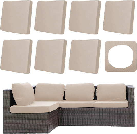 8Pcs Outdoor Cushion Cover Waterproof for Stylish Patio Decor