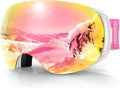 Findway OTG Ski Goggles for All Ages with Switchable Lenses