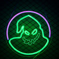 The Nightmare Neon Before Christmas Sign - Fun Oogie Boogie Ghost