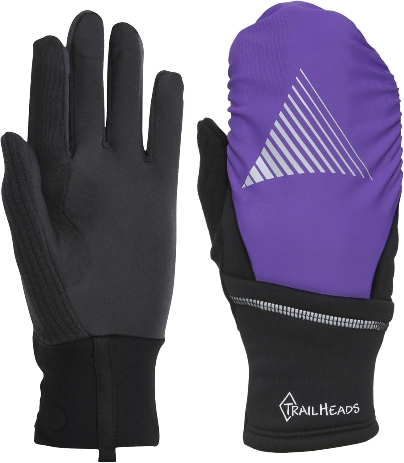TrailHeads Womens Running Gloves with Touchscreen & Waterproof Shell