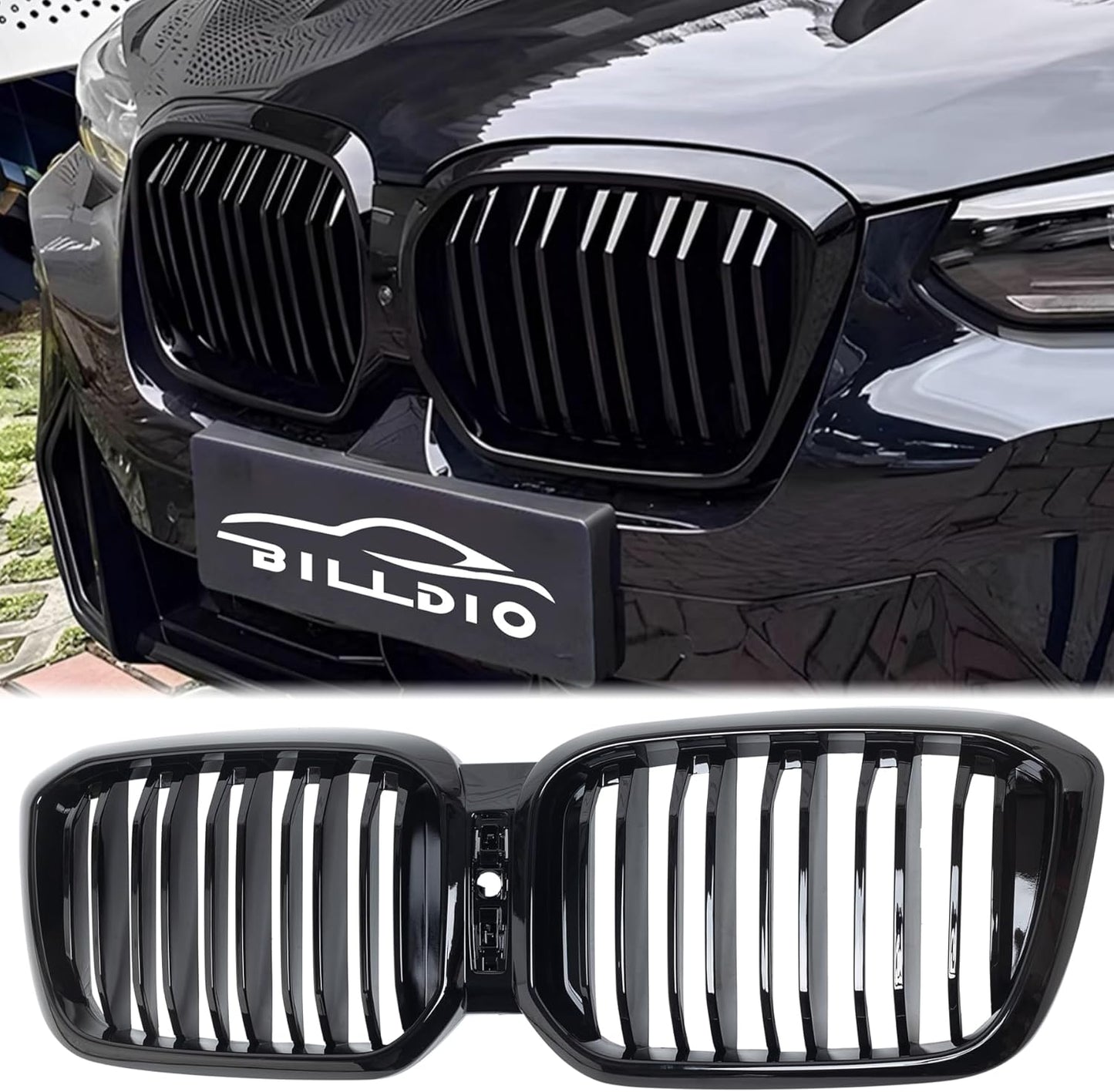 G01 G02 Grill - Black Kidney Grille for 2022-IN BMW X3 X4