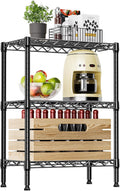3-Tier Steel Storage Shelves - Heavy Duty Wire Rack for Home