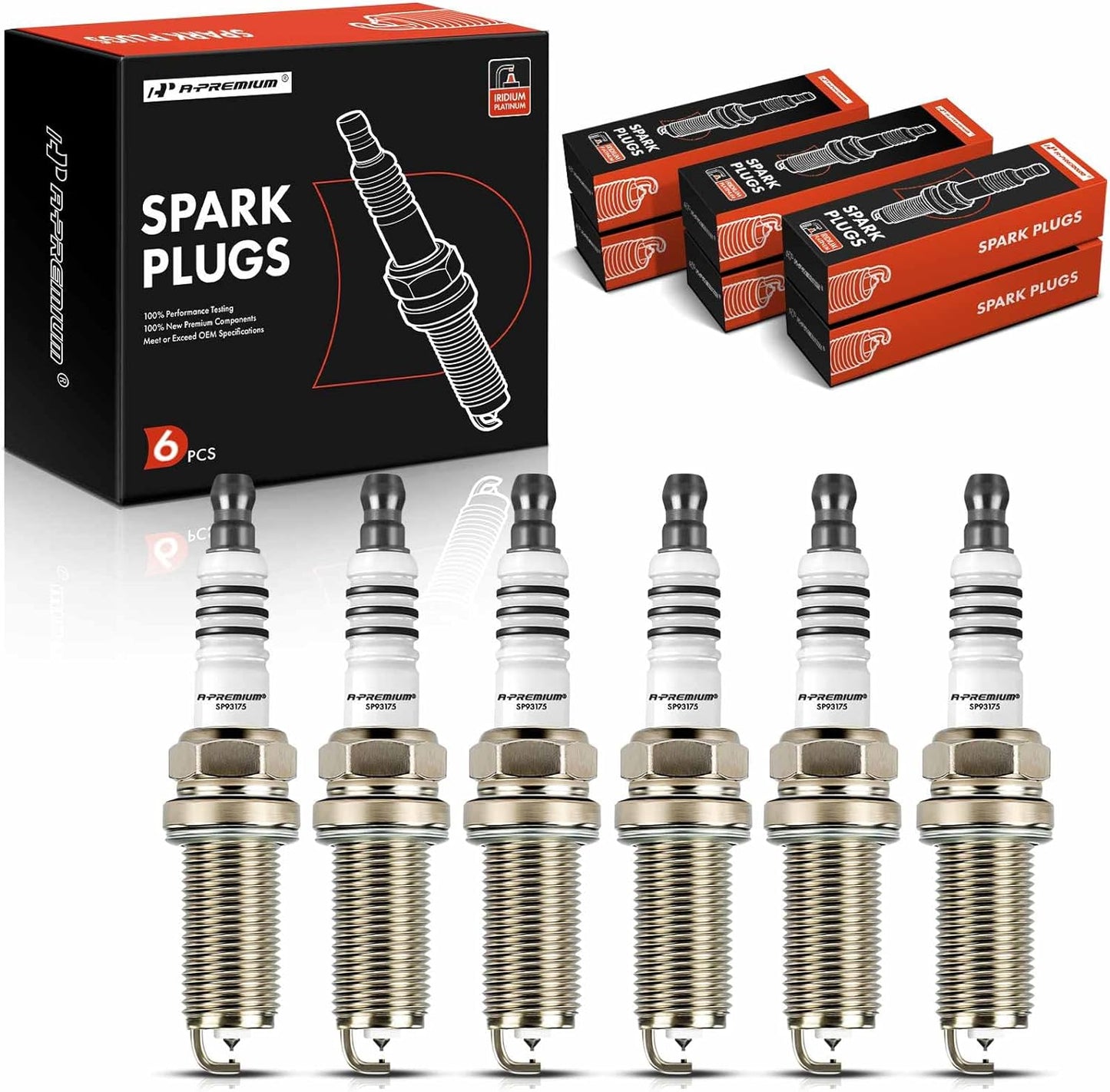 A-Premium Iridium Platinum Spark Plugs for Honda & Jeep Models