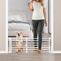 Malier Indoor Dog Gate with Door, 26-41 in Extra Wide - Short 14 in