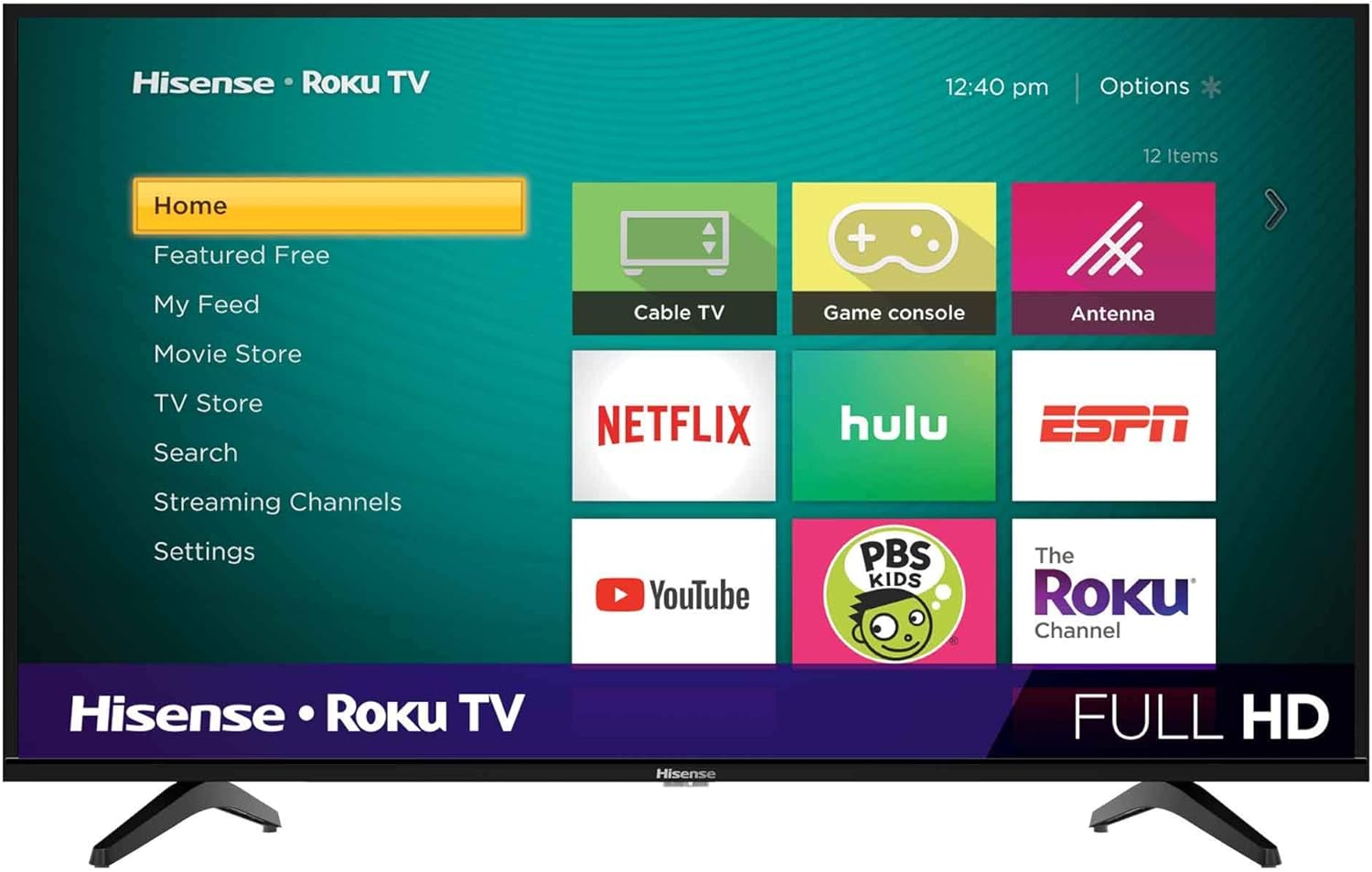 Hisense 40-Inch LED Roku Smart TV - Alexa Compatible