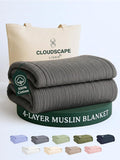 Cloud Scape Linen Oversized 4 Layer Muslin Blanket Twin Size